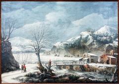 Paysage sous la neige by Francesco Foschi