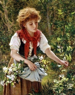 Picking Honeysuckle by Sophie Gengembre Anderson