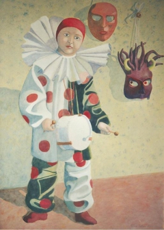 Pierrot e le maschere / Pierrot and masks by Cristina Crestani