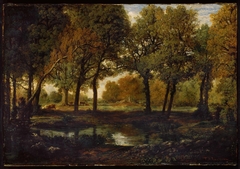 Pool in the Forest by Théodore Rousseau