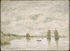 Port Scene by Eugène Louis Boudin