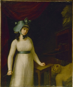 Portrait de Charlotte Corday (1768-1793) au moment où elle vient d'assassiner Marat by Anonymous