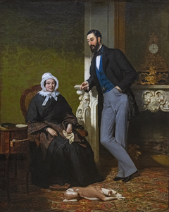 Portrait de Madame Coste, née Reboulh, et de son fils Alphonse by Jean Jalabert