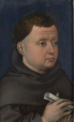 Portrait of a Franciscan (?) by the workshop of Robert Campin