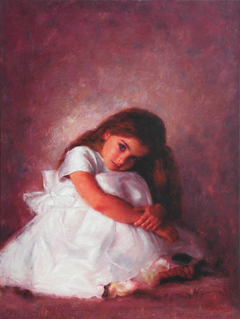 "Portrait of a little girl" by Οδυσσέας Οικονόμου