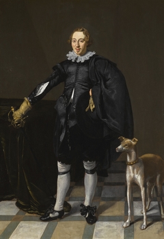 Portrait of a Man with a Greyhound by Thomas de Keyser