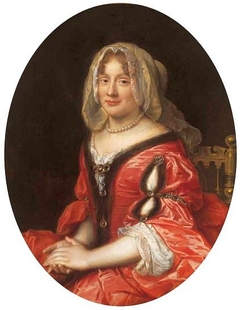 Portrait of a woman in Polish costume, most probably Claudine Françoise Mignot, wife of John Casimir Vasa by Pierre Mignard