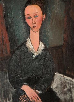 Portrait of a Woman with a white Collar by Amedeo Modigliani