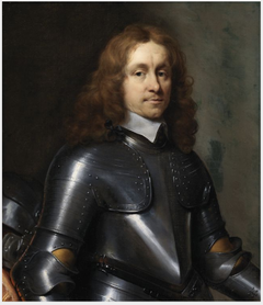 Portrait of an Officer in Armour by Cornelis Janssens van Ceulen