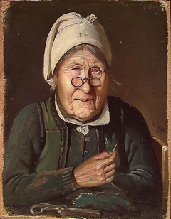 Portrait of an old Woman by Knud Baade