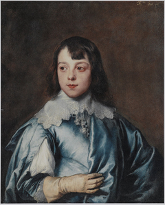 Portrait of Charles Stanley, Lord Strange, 8th Earl of Derby (1628-1672) aged ten by Anthony van Dyck