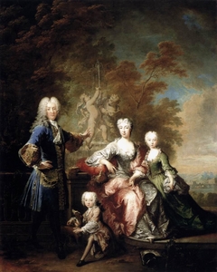 Portrait of Count Ferdinand von Plettenberg with his Family by Robert Tournières