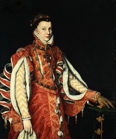 Portrait of Elizabeth de Valois, Queen of Spain by Antonis Mor