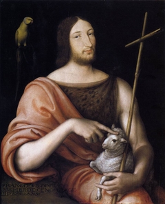 Portrait of François I as St John the Baptist by Jean Clouet