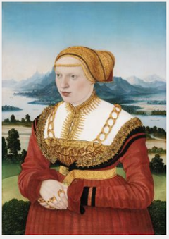 Portrait of Katherina Knoblauch (1513-1542) by Conrad Faber von Kreuznach