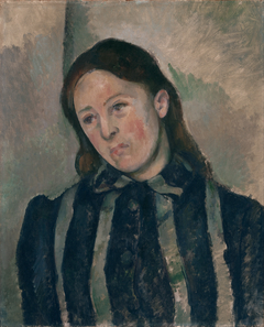 Portrait of Madame Cézanne with Loosened Hair by Paul Cézanne