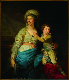 Portrait of Teresa Potocka née Ossolińska with uncle Alfred by Johann Baptist von Lampi the Elder