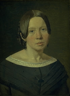 Portrait of the Artist´s Sister-in-Law Johanne Elisabeth Købke, née Sundbye by Christen Købke