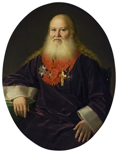 Portrait of the Priest V.I. Kutnevich by Kandrat Karsalin