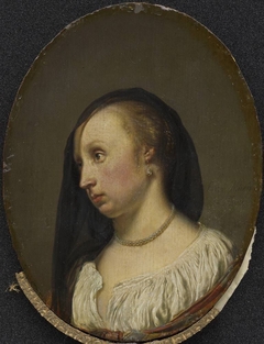 Portrait of the Wife of the Artist, Cunera van der Cock by Frans van Mieris the Elder