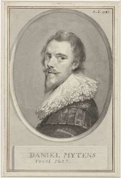 Portret van Daniël Mytens de Oude by Aert Schouman