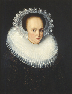 Portret van een vrouw by Paulus Moreelse