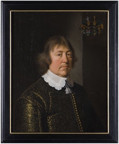 Portret van Johan Roorda, rekenmeester van Friesland by Wybrand de Geest