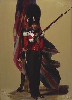 Private John Godfrey, Scots Fusilier Guards by Alexandre-Jean Dubois-Drahonet