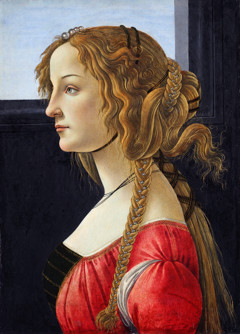 Profile portrait of a young woman, probably Simonetta by Unknown Artist