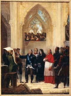 Projet d'un monument à la gloire du duc de Berry, présenté à Louis XVIII et à la duchesse de Berry, vers 1820 by Anonymous