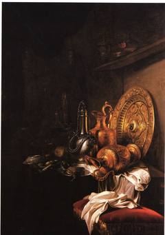 Pronk still life by Willem Kalf