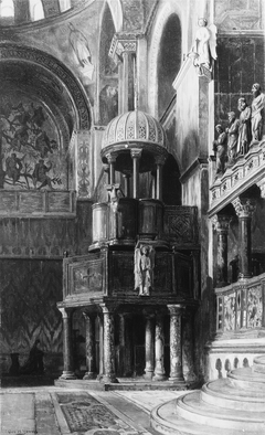 Pulpit in Saint Mark's, Venice by George Henry Yewell