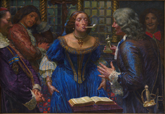 Queen Christina in Palazzo Corsini by Kristian Zahrtmann