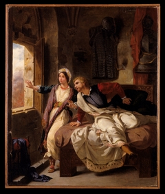 Rebecca and the Wounded Ivanhoe by Eugène Delacroix