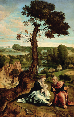 Rest on the Flight into Egypt by Pieter Coecke van Aelst