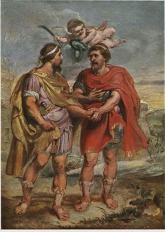 Romulus and Titus Tatius by Peter Paul Rubens