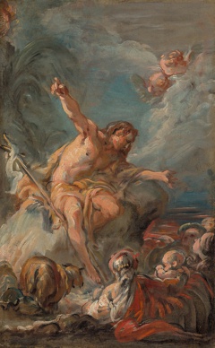 Saint John the Baptist Preaching in the Desert by Jean-Baptiste-Henri Deshays