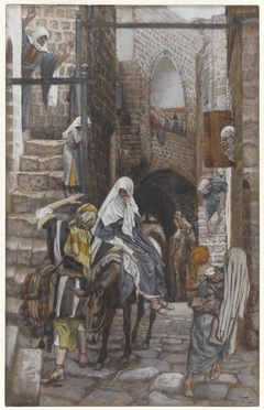 Saint Joseph Seeks a Lodging in Bethlehem by James Tissot