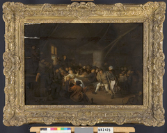 Scene in een Taveerne met feestende en drinkende boeren by Anonymous