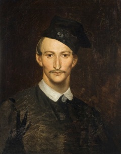 Self-Portrait in a Four-Cornered Hat, called “konfederatka” by Artur Grottger