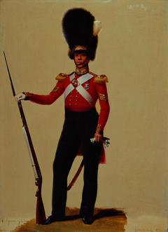 Sergeant William Bryant (b. 1789), Grenadier Guards by Alexandre-Jean Dubois-Drahonet