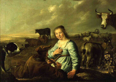 Shepherds in a Landscape by Aelbert Cuyp