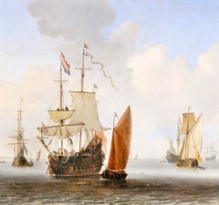 Shipping in a Calm by Willem van de Velde the Younger