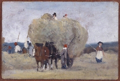 Sketch of a Harvest Wagon by Frederick W Watts