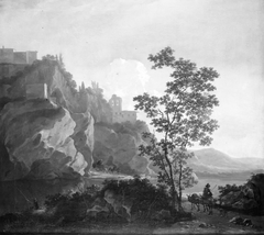 Southern Landscape with Angler by Jacob de Heusch