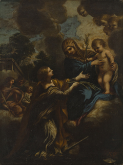 St. Mary, little Jesus and st. Katharina by Pietro da Cortona