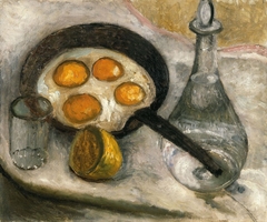 Still Life with Fried Eggs in a Pan by Paula Modersohn-Becker