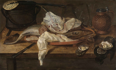 Stilleben mit Fischen und Austern by Alexander Adriaenssen