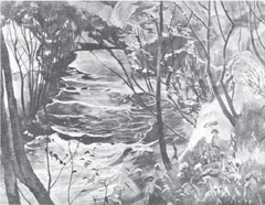 Stream (Spring landscape in Zakopane) by Stanisław Ignacy Witkiewicz