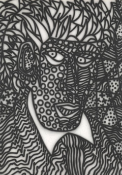 Tattooed Head by Howard Arkley